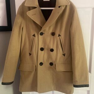 Taylor Stitch Camel Double-Breasted Peacoat